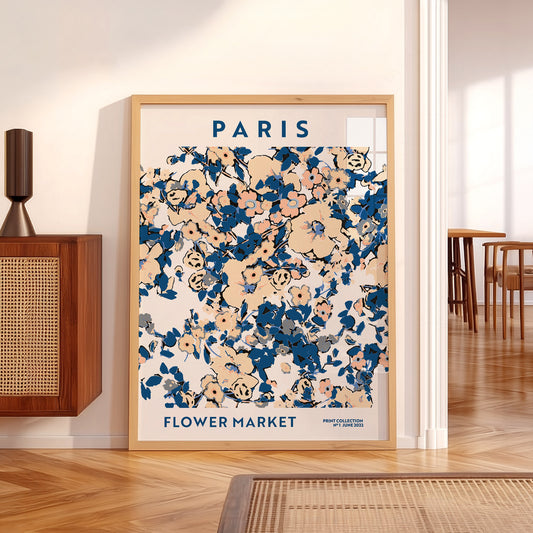 Paris Flower Market Print – Floral Wall Art Poster for Chic Interiors — artwork preview 5