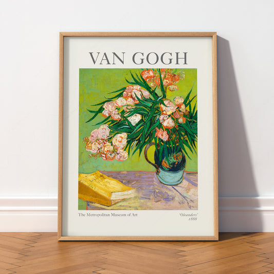 Vincent Van Gogh Oleanders Art Print – Famous Painting Wall Poster — artwork preview 2