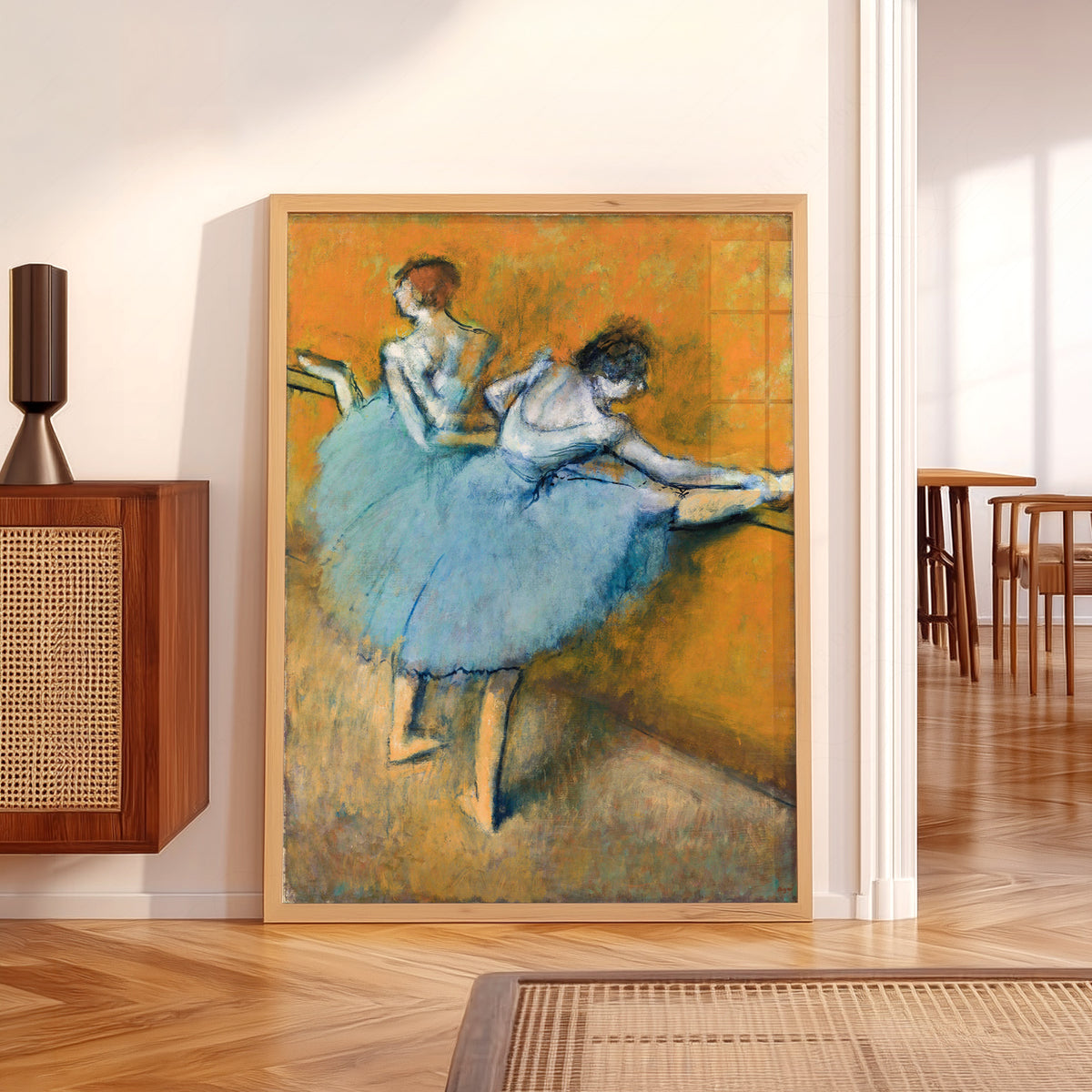 Edgar Degas Blue Ballet Dancers Art Print — artwork preview 5
