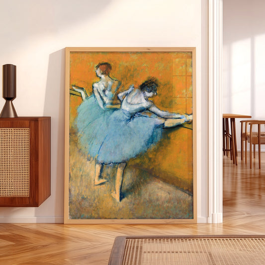 Edgar Degas Blue Ballet Dancers Art Print — artwork preview 5