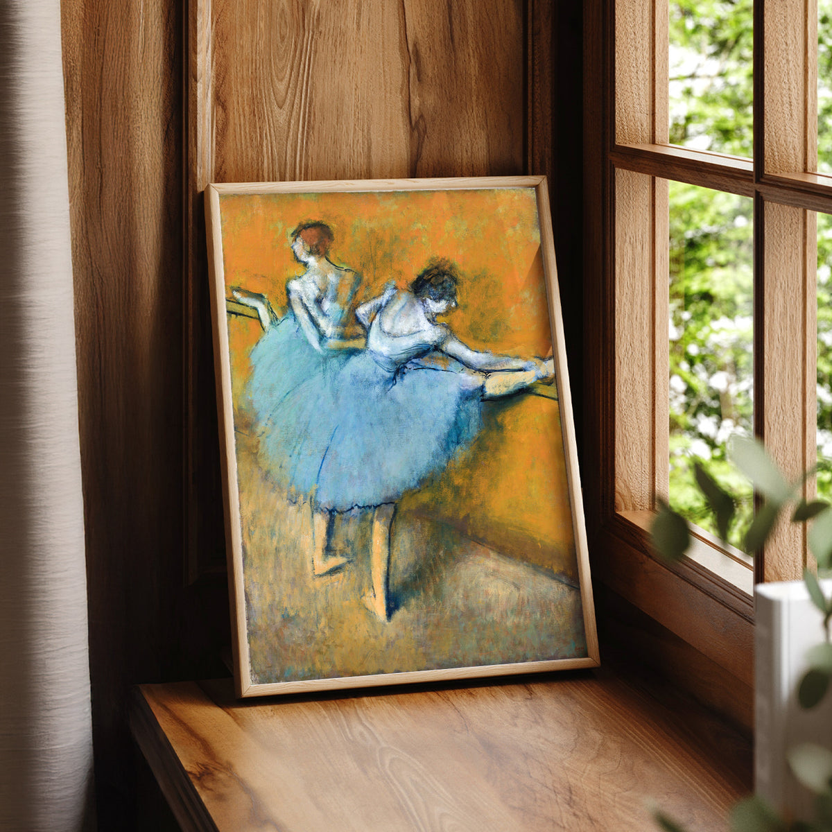 Edgar Degas Blue Ballet Dancers Art Print — artwork preview 7