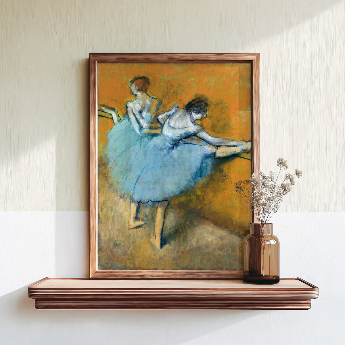 Edgar Degas Blue Ballet Dancers Art Print — artwork preview 18