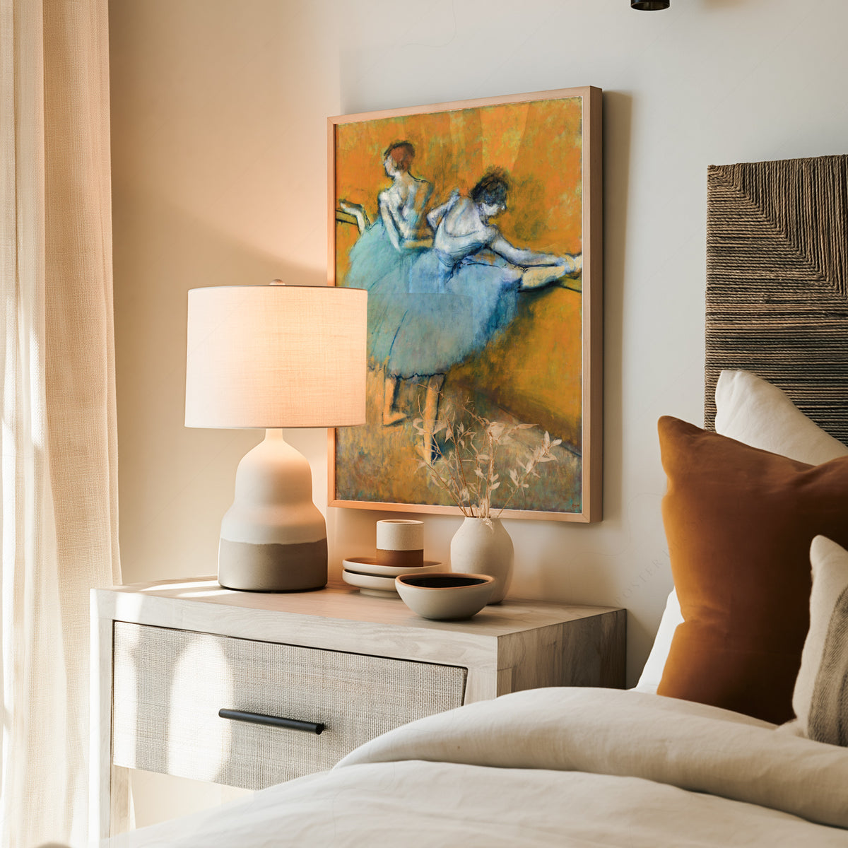 Edgar Degas Blue Ballet Dancers Art Print — artwork preview 19