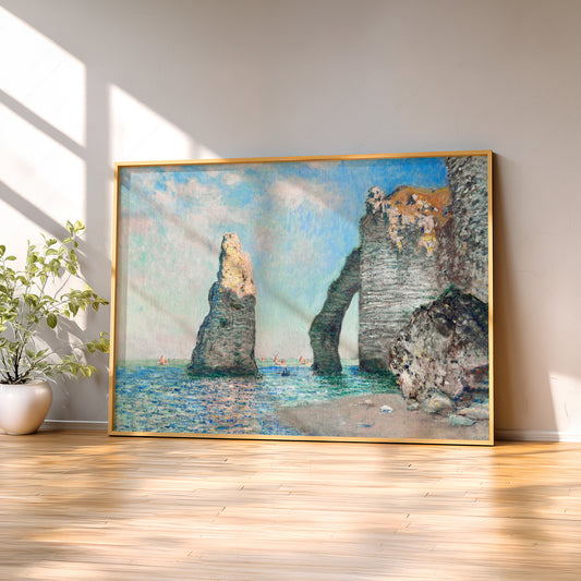 Claude Monet The Cliffs at Étretat Art Print – Impressionist Seascape Poster — artwork preview 2