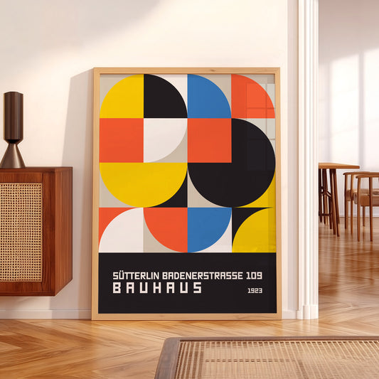 Bauhaus 1923 Exhibition Poster – Geometric Art Print Mid-Century Wall Decor — artwork preview 5