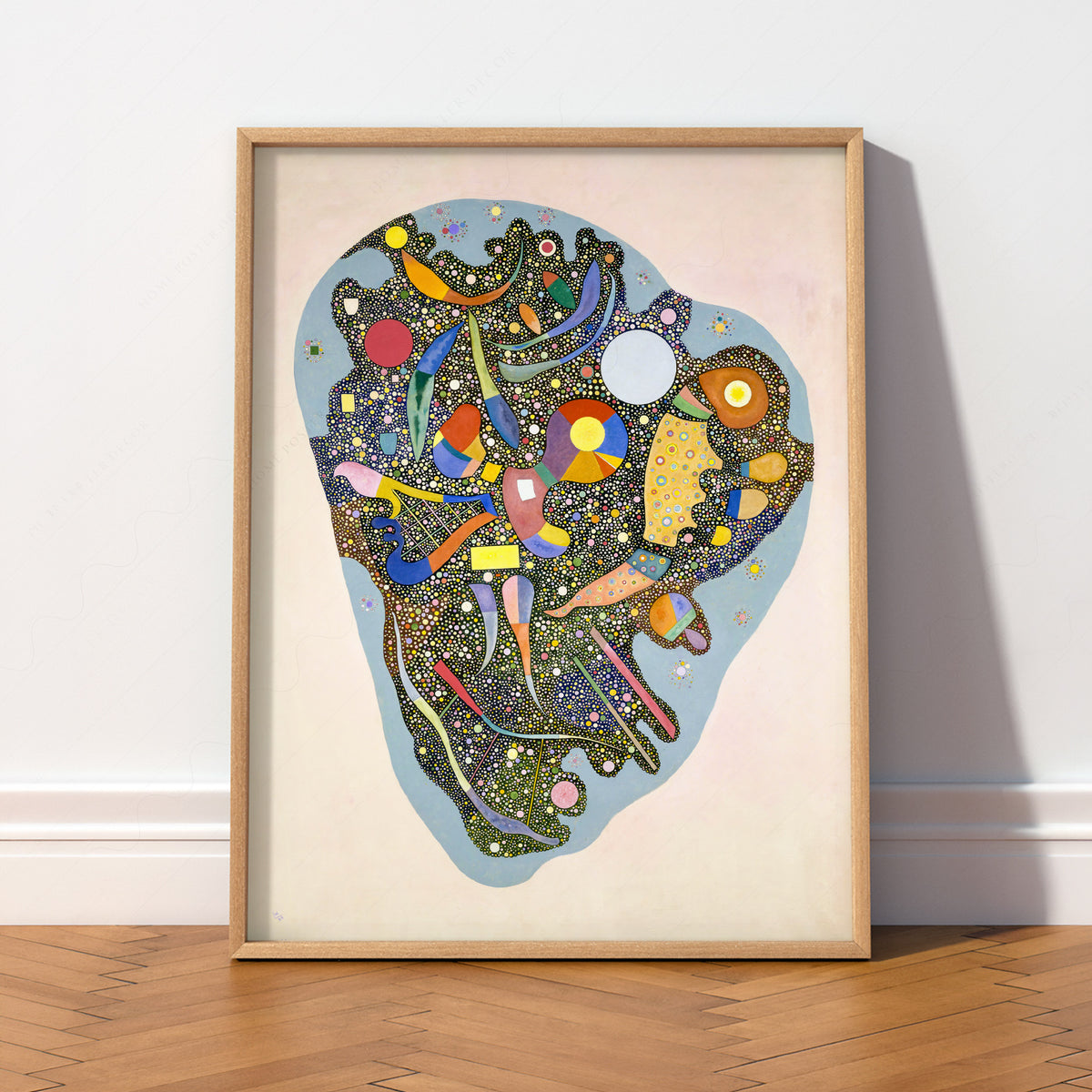 Wassily Kandinsky Colourful Abstract Dotted Forms Art Print — artwork preview 2