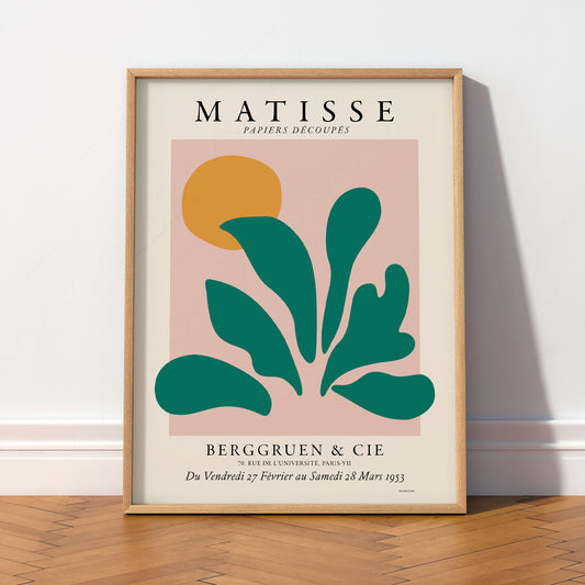 Henri Matisse Papiers Découpés Exhibition Poster – Modern Botanical Art Print — artwork preview 2