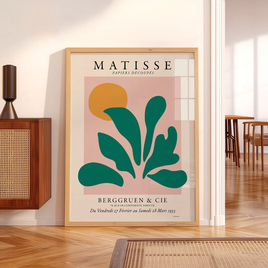 Henri Matisse Papiers Découpés Exhibition Poster – Modern Botanical Art Print — artwork preview 5