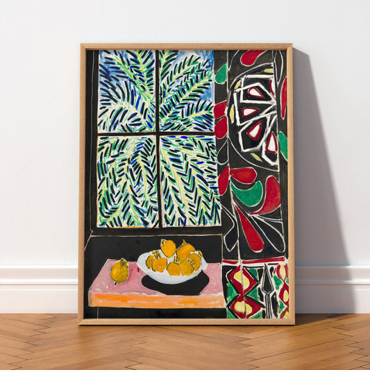 Henri Matisse Interior with Egyptian Curtain Print – Colorful Wall Art — artwork preview 2