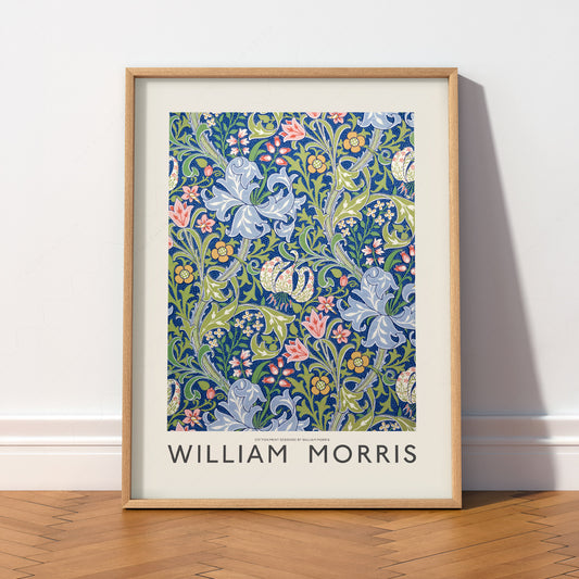 William Morris Golden Lily Art Print – Botanical Wall Art Poster — artwork preview 2