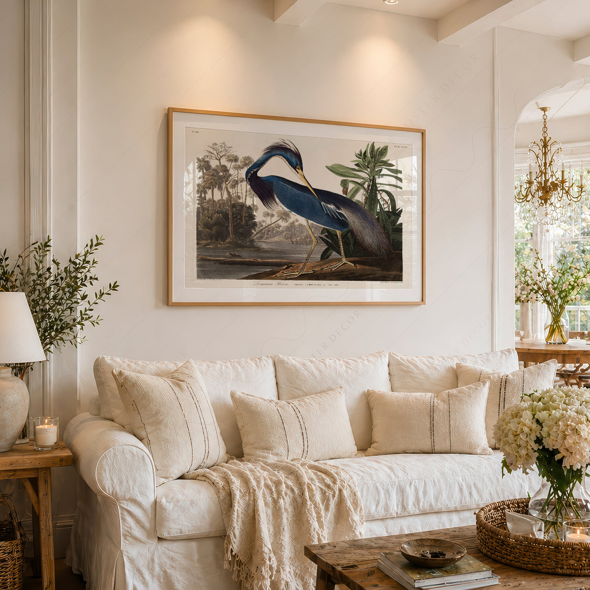 John James Audubon Louisiana Heron Print – Vintage Bird Wall Art – 02-01 — artwork preview 6