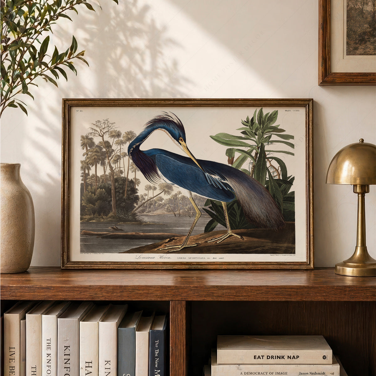 John James Audubon Louisiana Heron Print – Vintage Bird Wall Art – 02-01 — artwork preview 20