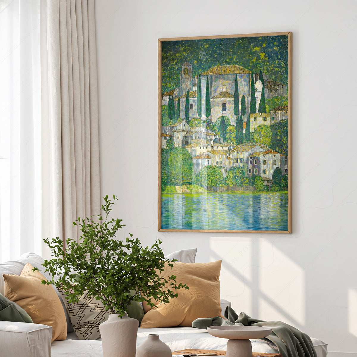 Gustav Klimt Church in Cassone Art Print — artwork preview 6