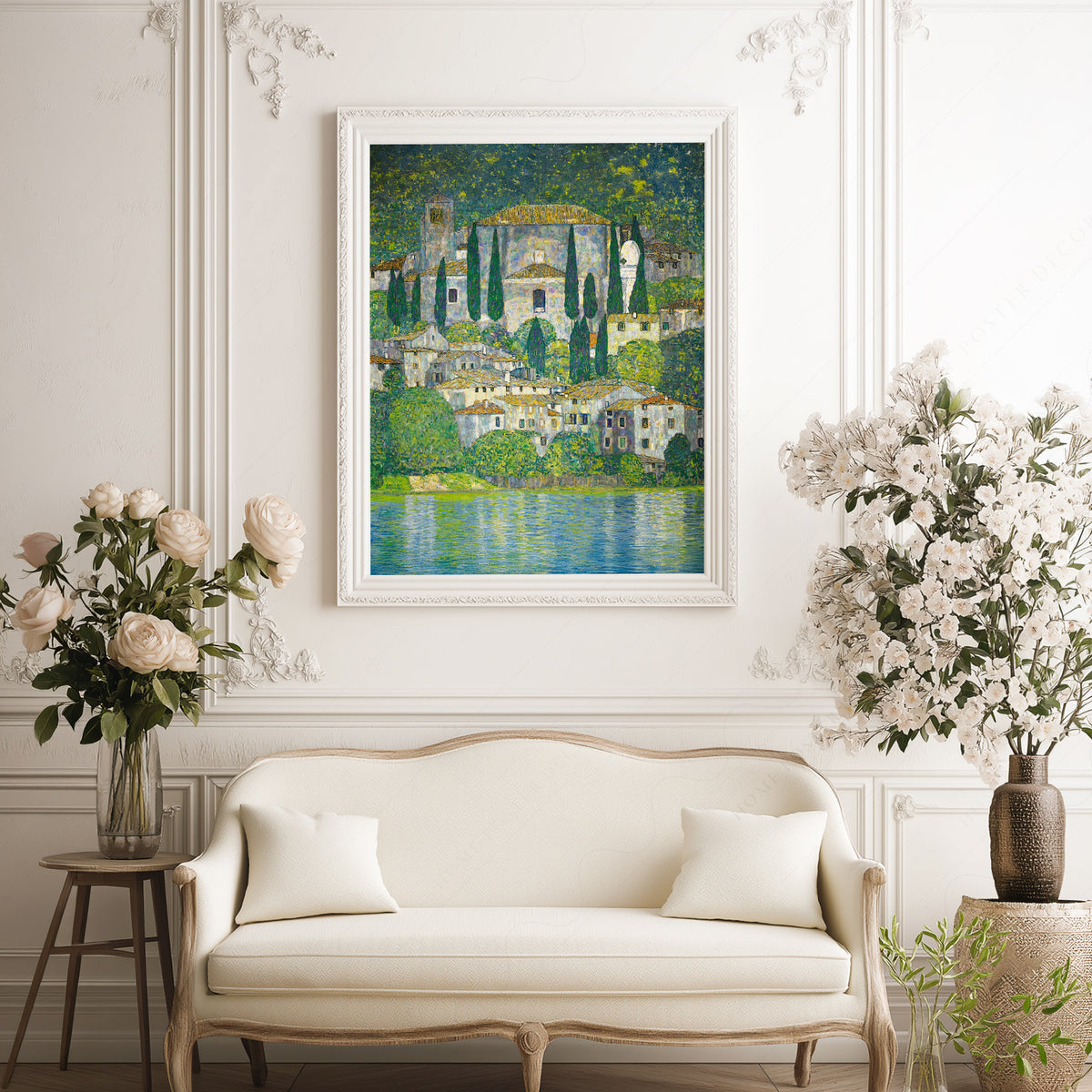 Gustav Klimt Church in Cassone Art Print — artwork preview 17