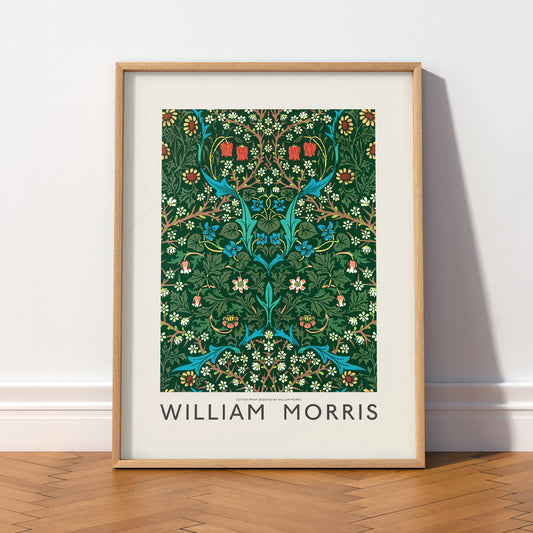 William Morris Blackthorn Art Print – Arts and Crafts Floral Poster — artwork preview 2