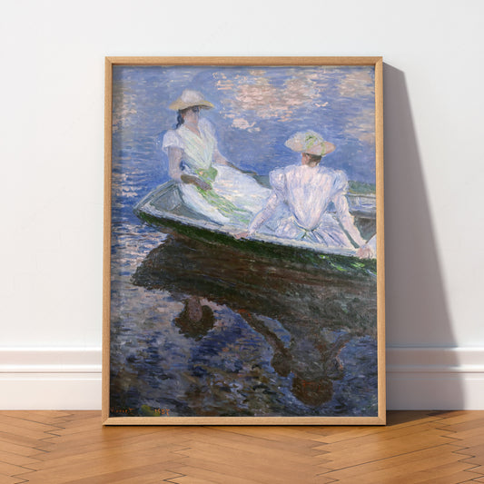 Claude Monet On the Boat Art Print – Museum Art Print — artwork preview 2