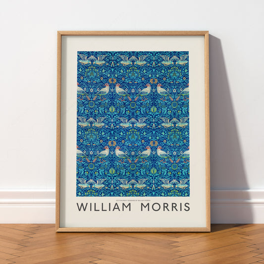 William Morris Bird Pattern Art Print – Arts and Crafts Wall Decor — artwork preview 2