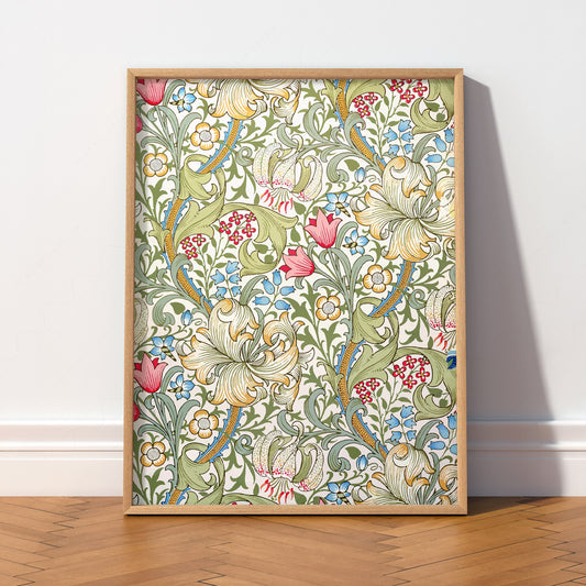 William Morris Golden Lily Art Print – Floral Wall Art — artwork preview 2