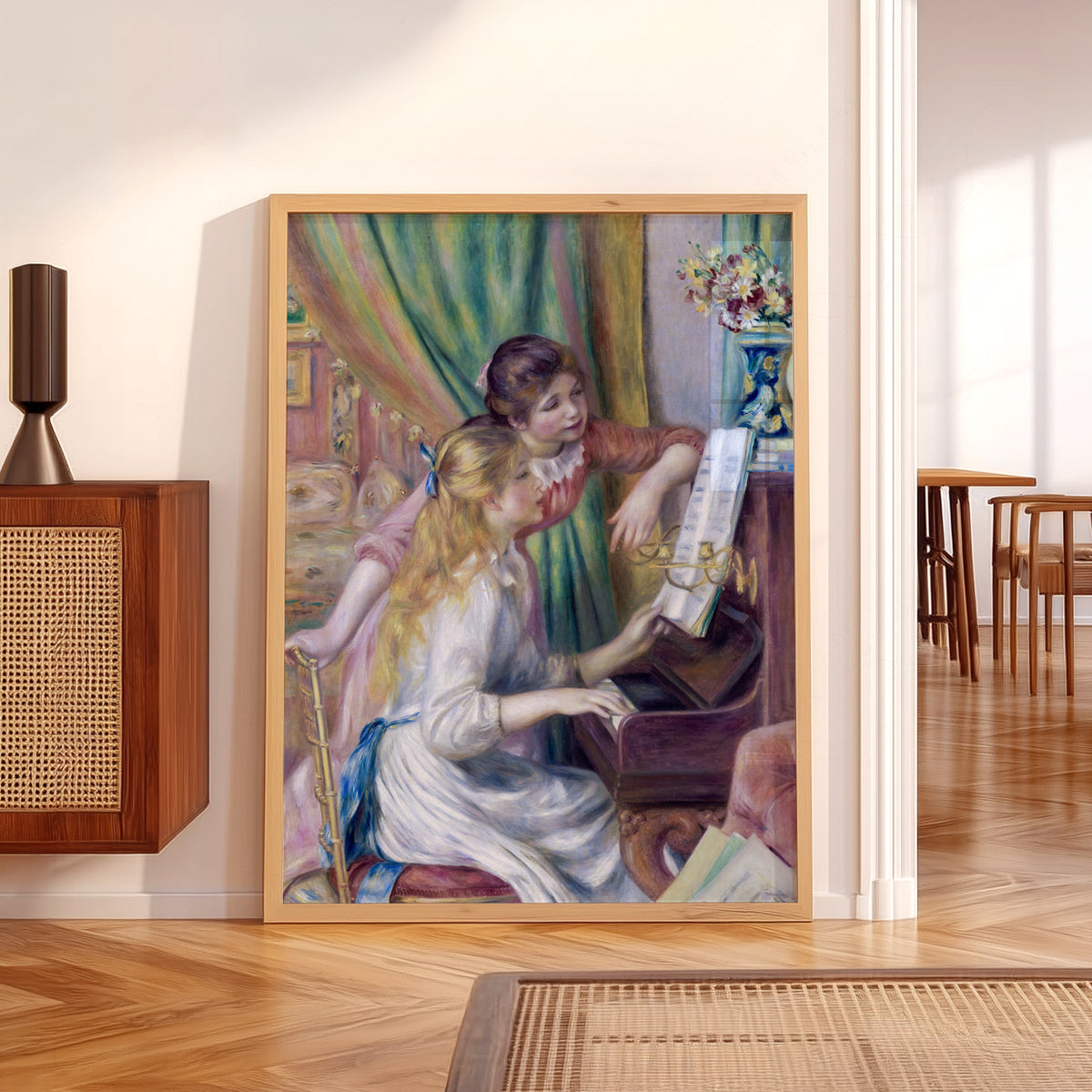 Pierre-Auguste Renoir Young Girls at the Piano Art Print — artwork preview 5