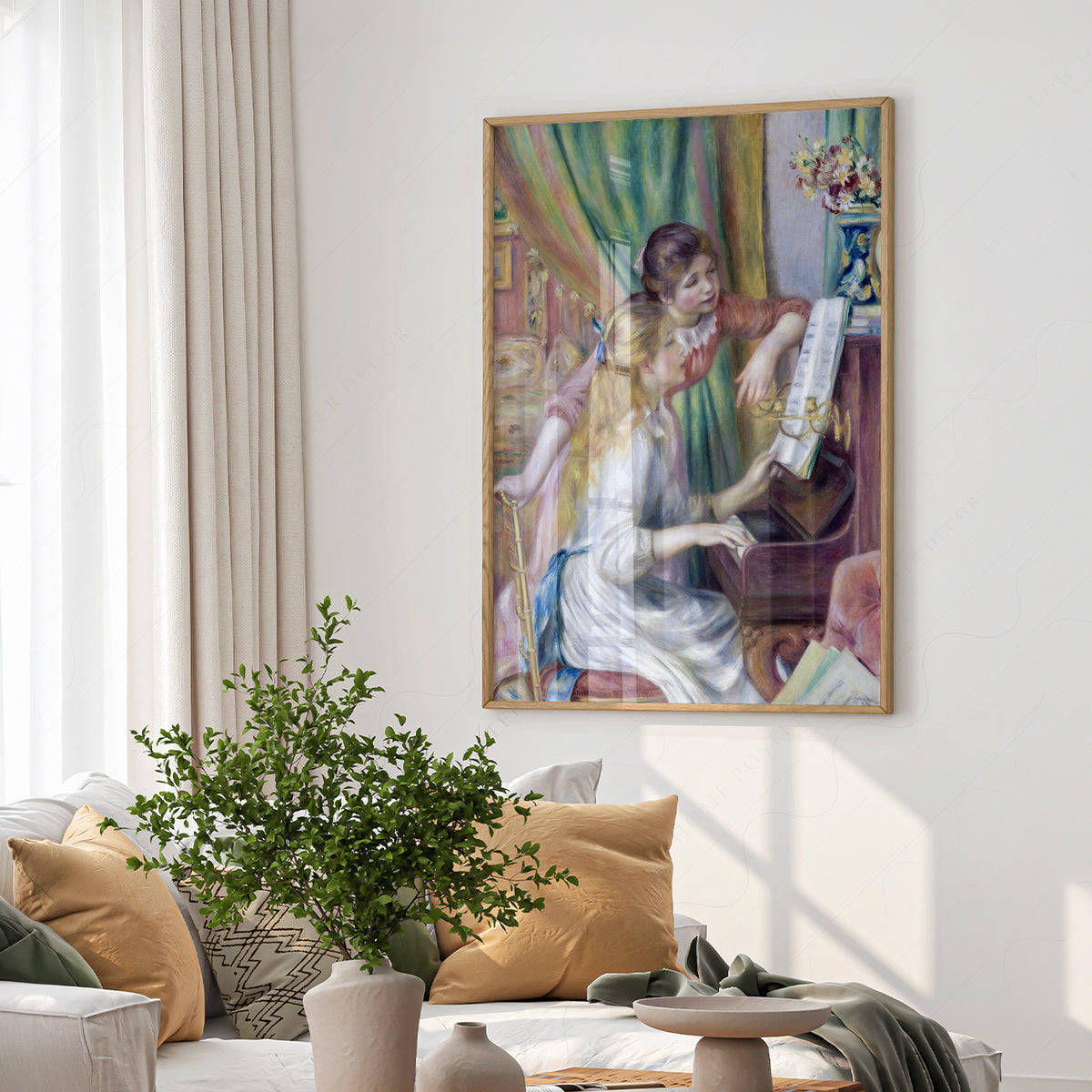 Pierre-Auguste Renoir Young Girls at the Piano Art Print — artwork preview 6