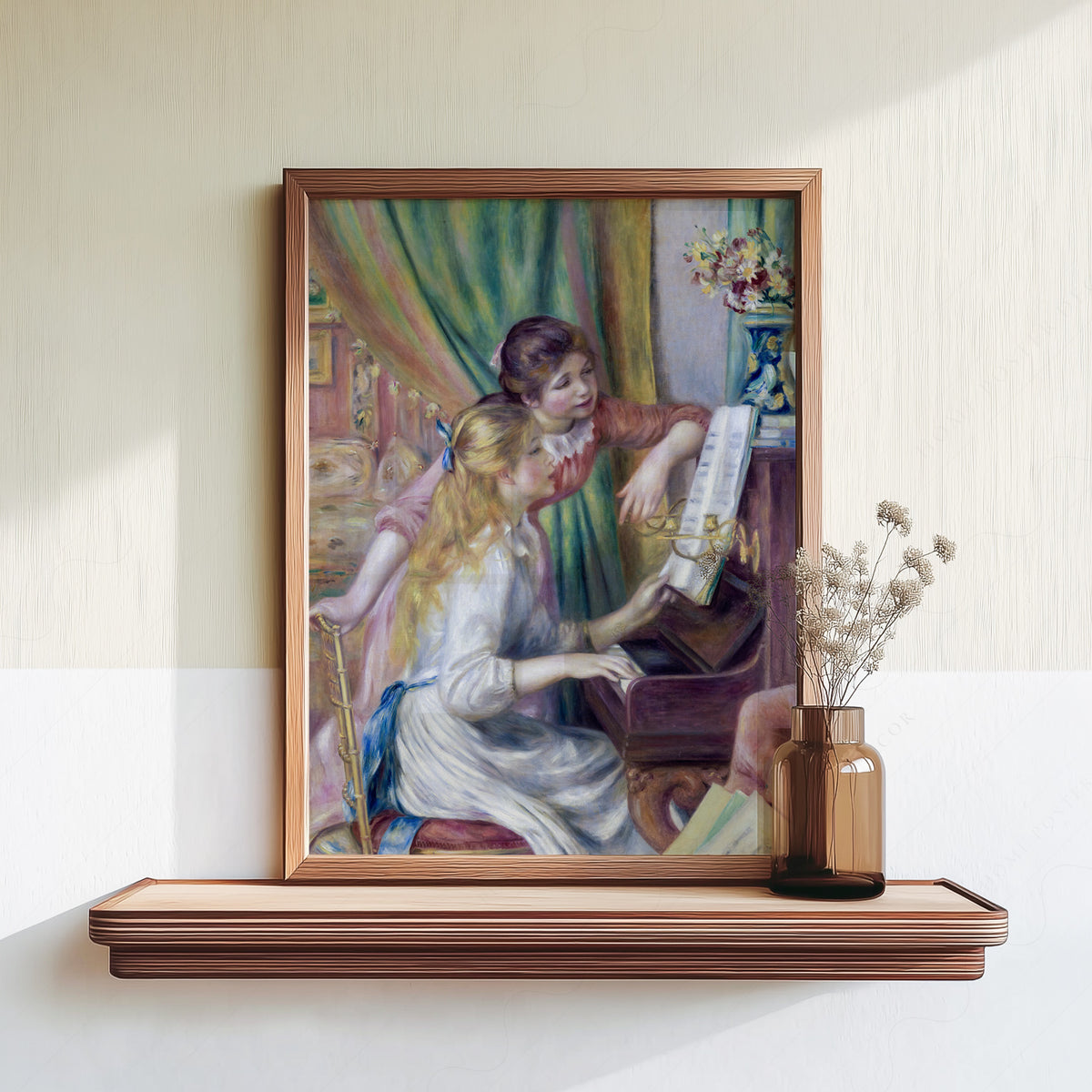 Pierre-Auguste Renoir Young Girls at the Piano Art Print — artwork preview 18