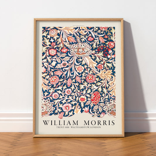 William Morris ,Trent Pattern Art Print – Arts & Crafts Movement Decor — artwork preview 2