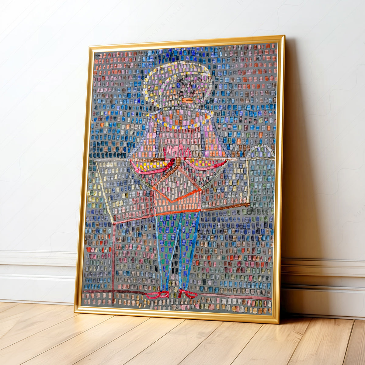 Paul Klee Boy in Fancy Dress Art Print — artwork preview 1