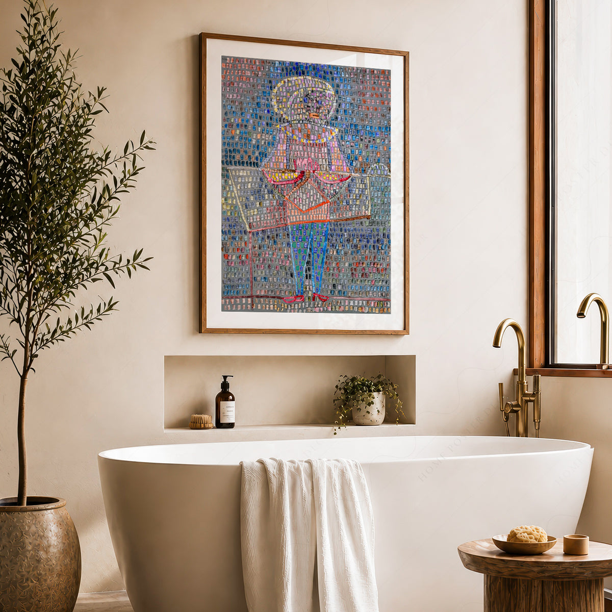 Paul Klee Boy in Fancy Dress Art Print — artwork preview 22