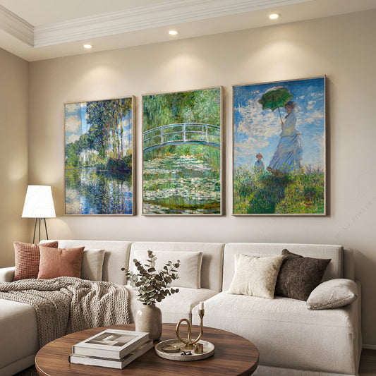 Claude Monet, Set of 3 Prints – Impressionist Wall Art Collection — artwork preview 7