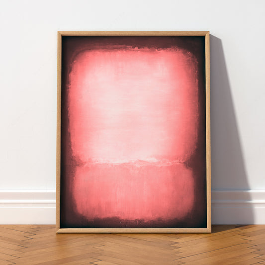 Mark Rothko Untitled Pink and Black Art Print – Abstract Wall Decor — artwork preview 2