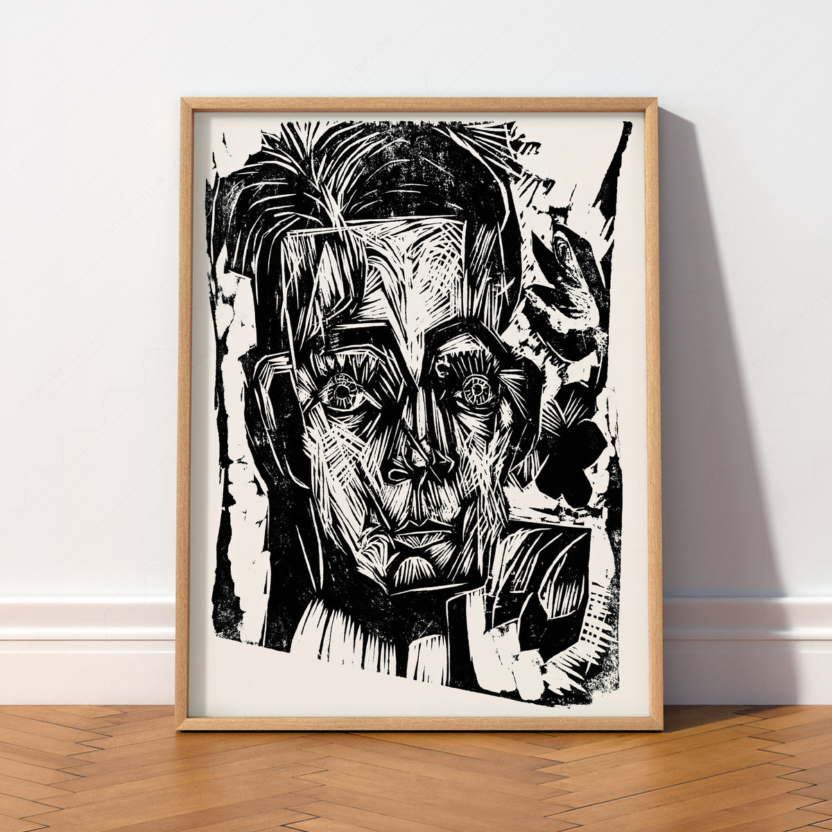 Ernst Ludwig Kirchner Head of Dr Robert Art Print — artwork preview 2
