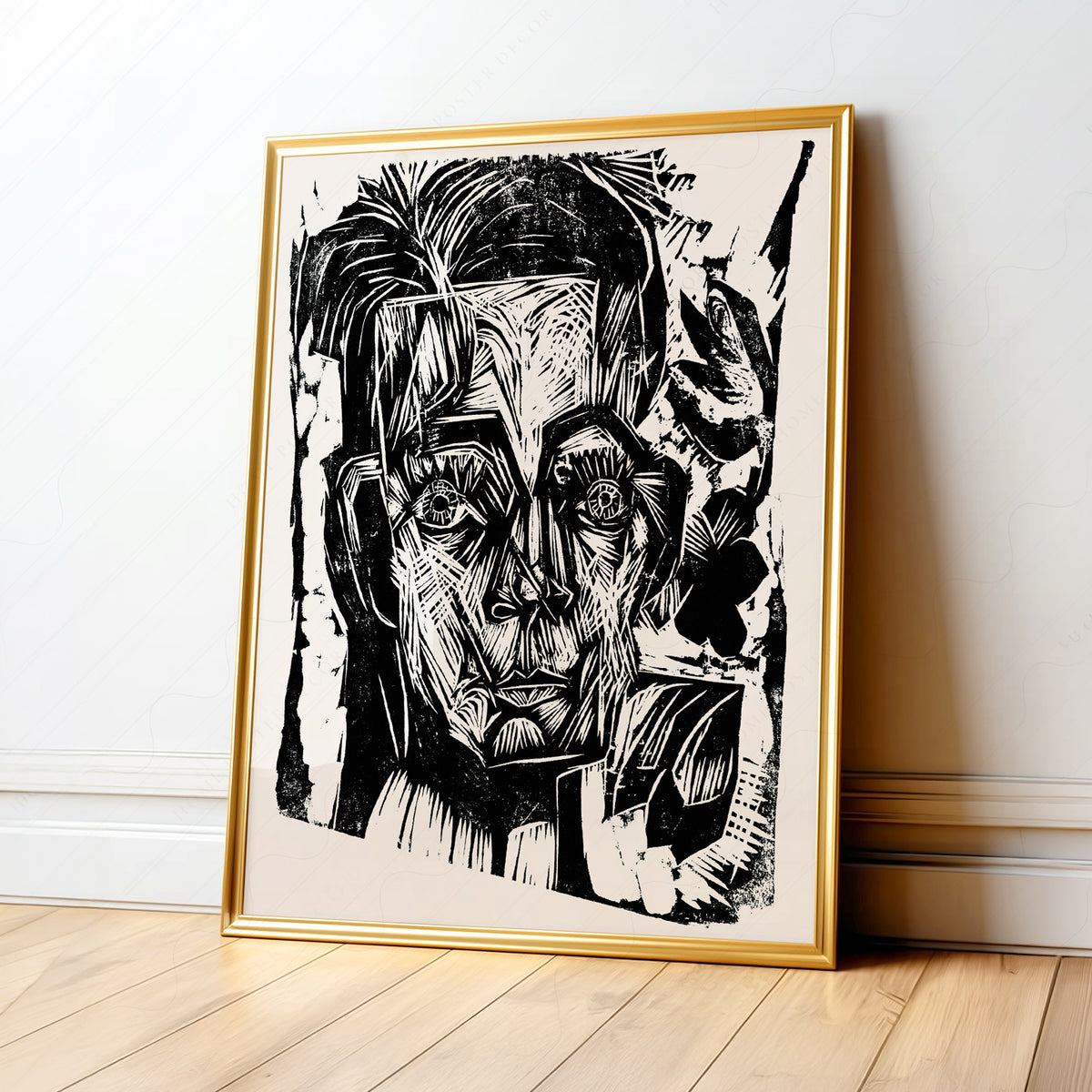 Ernst Ludwig Kirchner Head of Dr Robert Art Print — artwork preview 1
