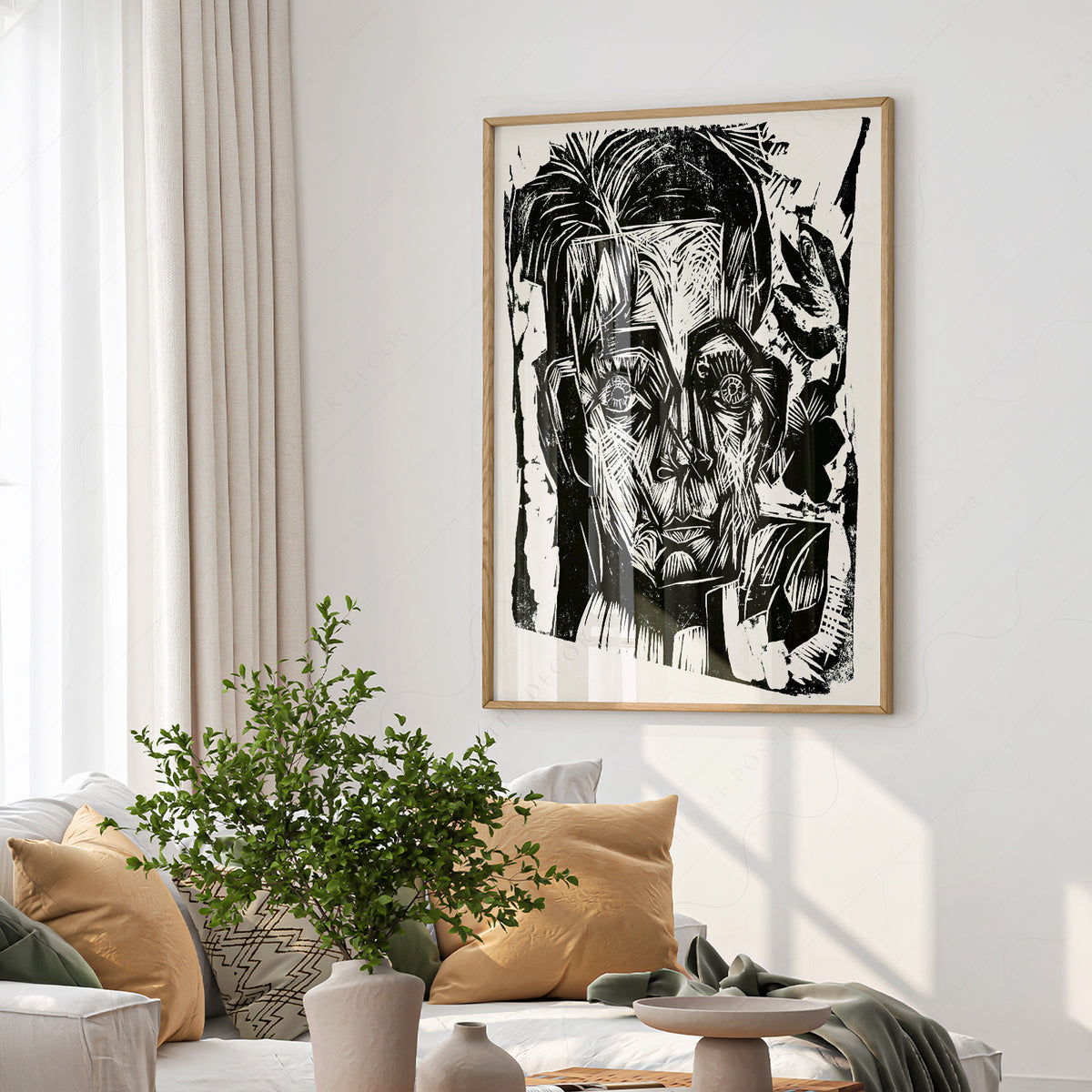 Ernst Ludwig Kirchner Head of Dr Robert Art Print — artwork preview 6