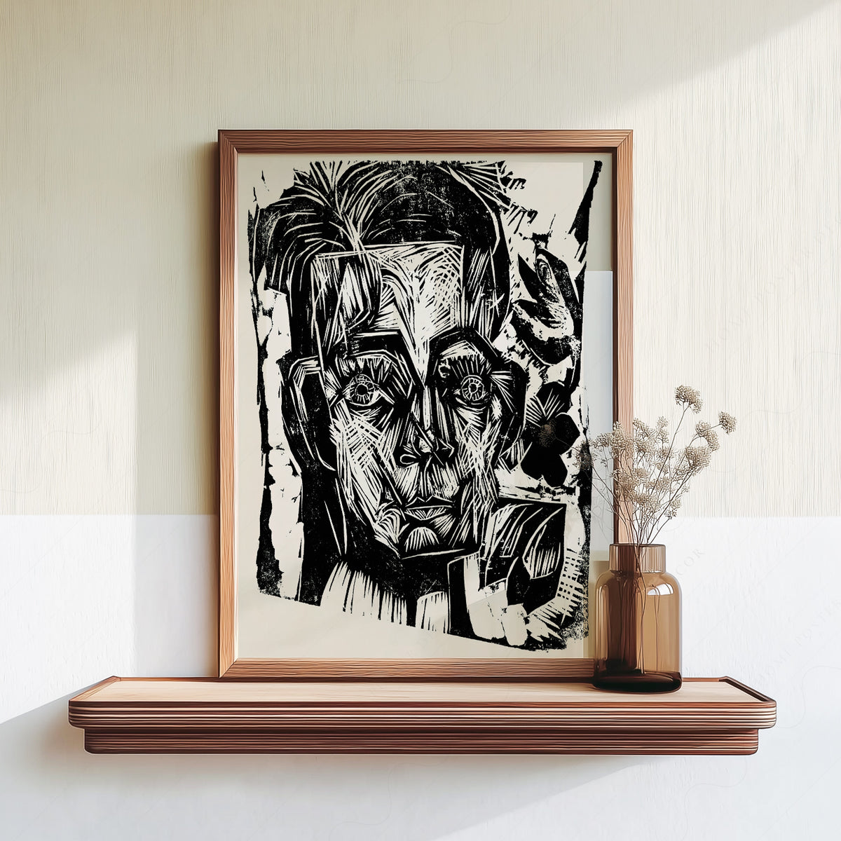 Ernst Ludwig Kirchner Head of Dr Robert Art Print — artwork preview 18