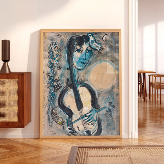Marc Chagall The Cellist Art Print — artwork preview 5