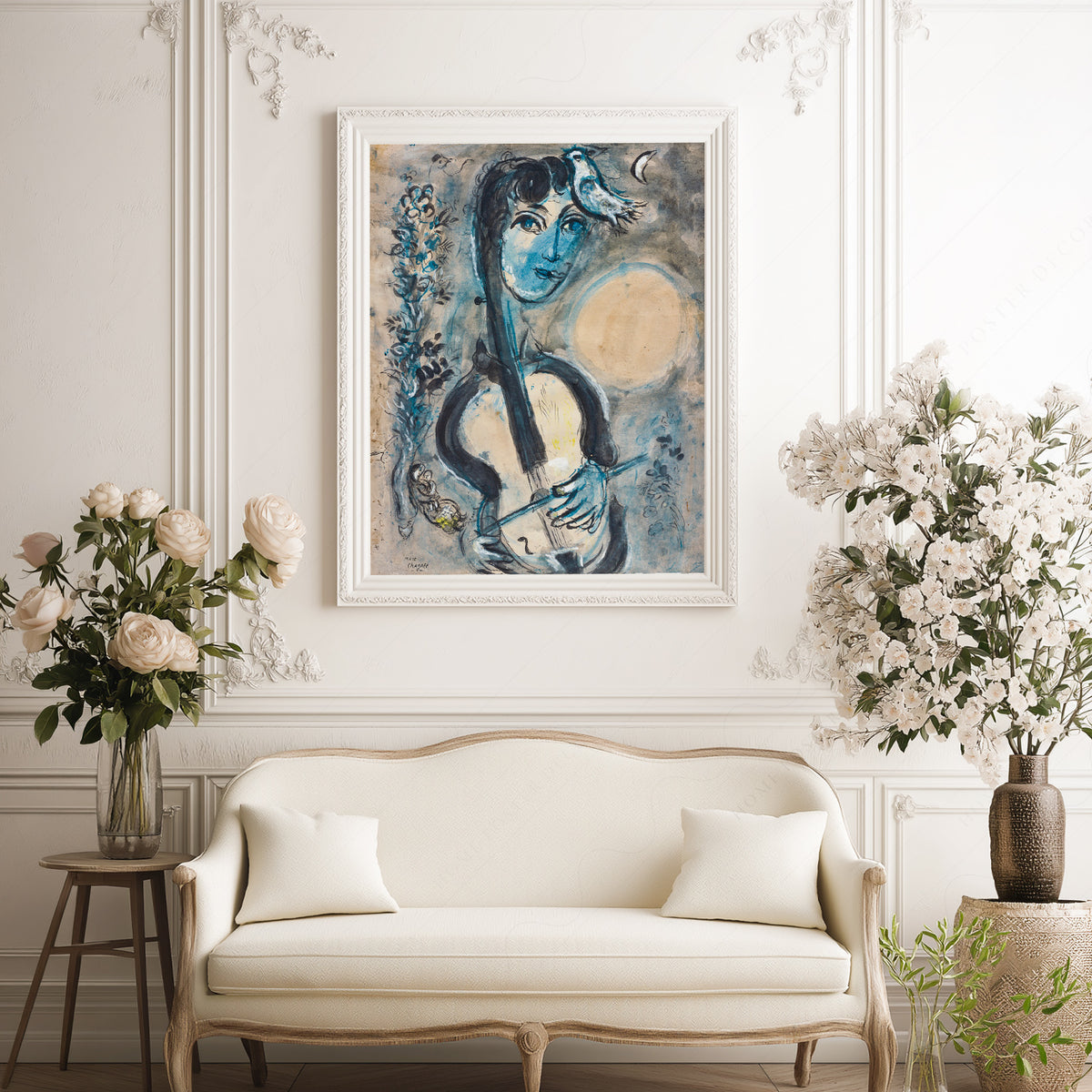 Marc Chagall The Cellist Art Print — artwork preview 17