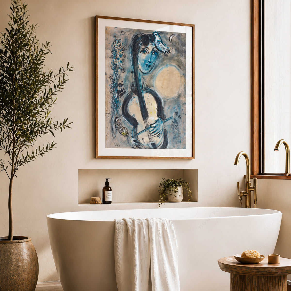 Marc Chagall The Cellist Art Print — artwork preview 22
