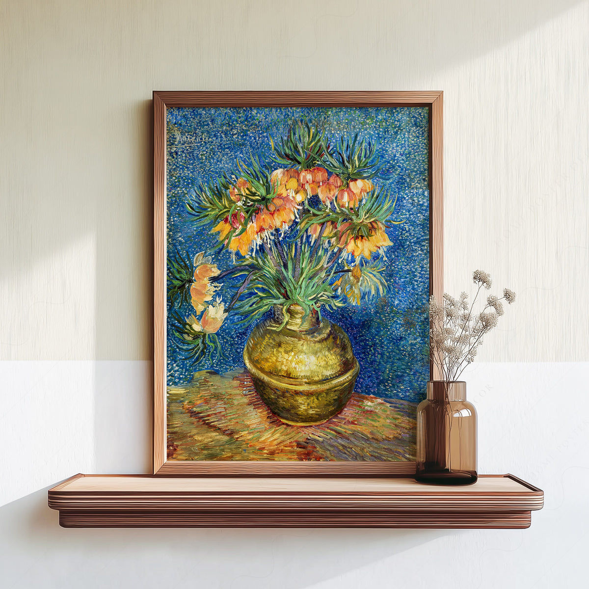 Vincent van Gogh Flowers in a Copper Vase Art Print — artwork preview 18
