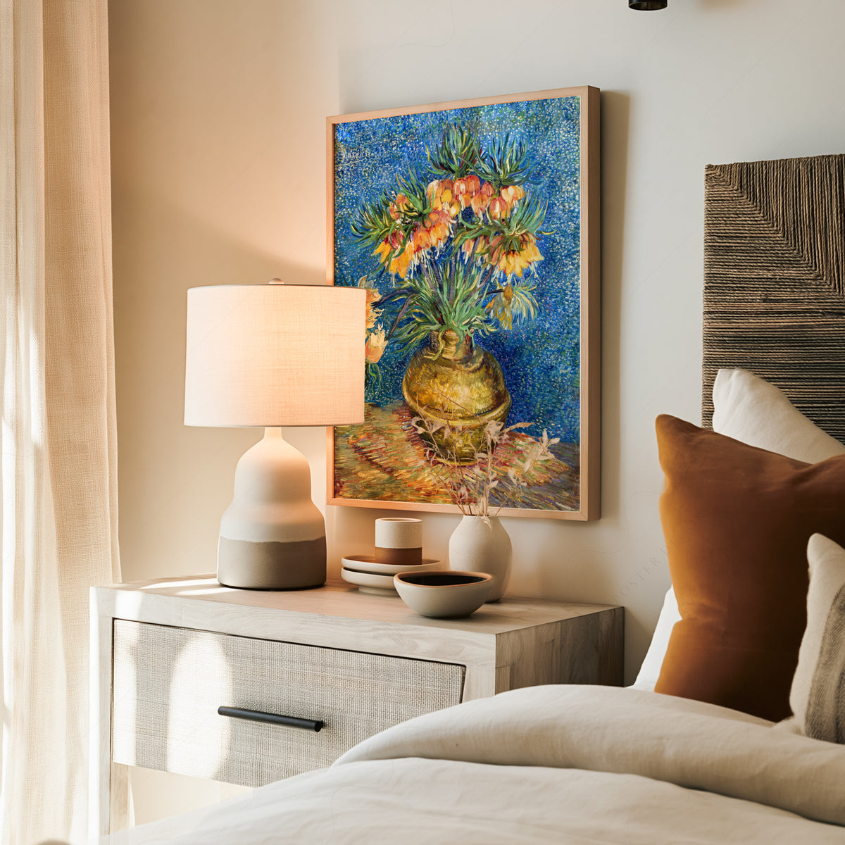 Vincent van Gogh Flowers in a Copper Vase Art Print — artwork preview 19