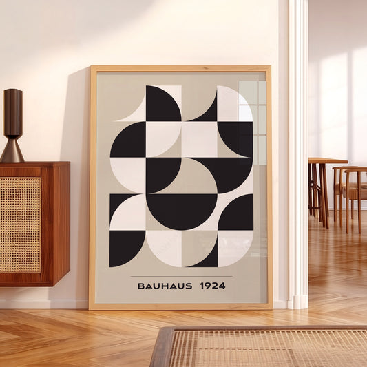 Bauhaus 1924 Geometric Art Print – Mid-Century Modern Wall Decor — artwork preview 5
