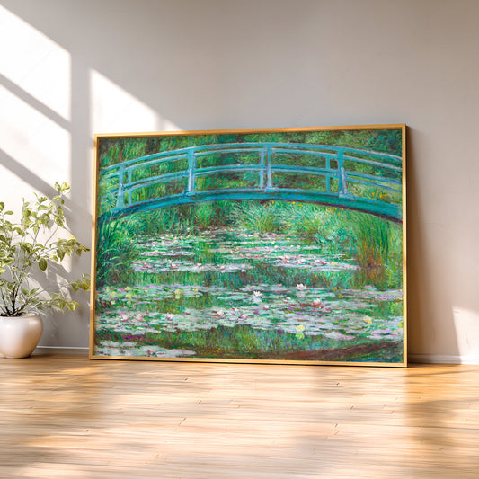 Claude Monet - Bridge over a Pond of Water Lilies - Museum Art Print — artwork preview 2