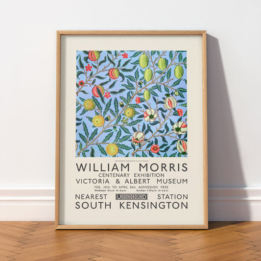 William Morris Fruit Pomegranate Art Print – V&A Exhibition Poster — artwork preview 2