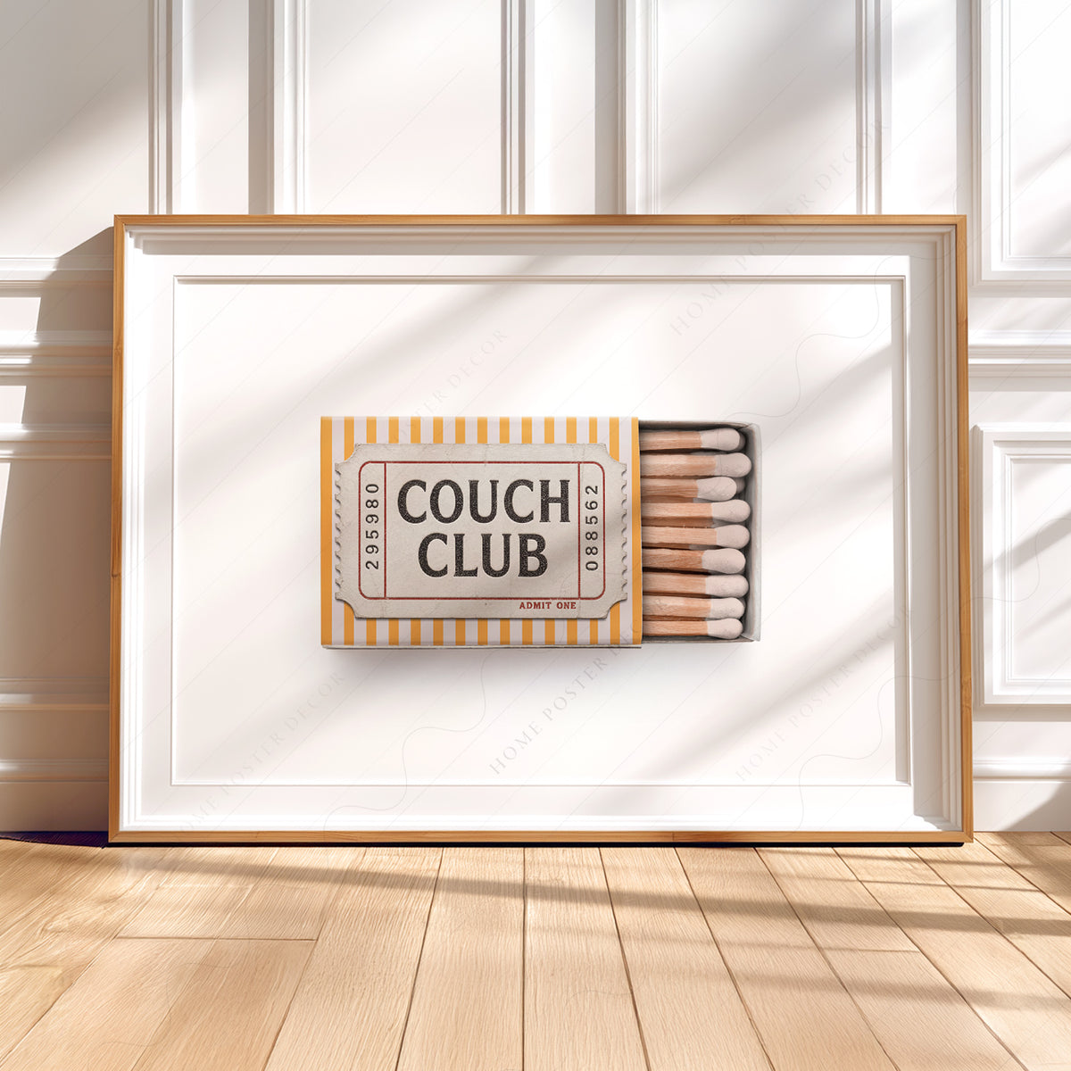 Couch Club Matchbox Art Print — artwork preview 5