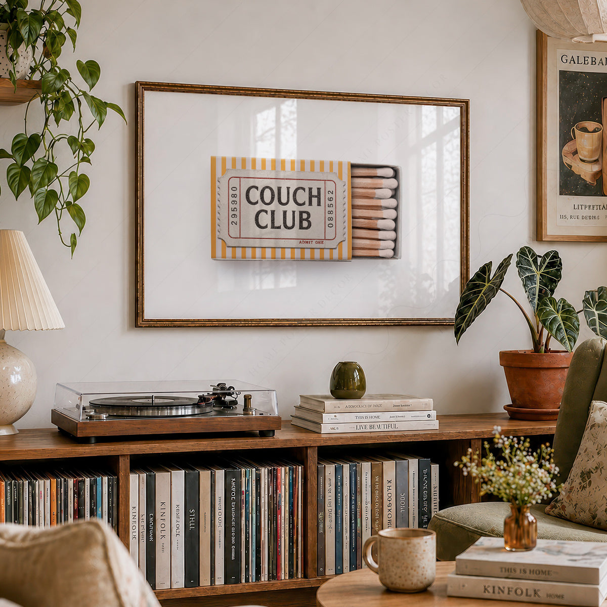 Couch Club Matchbox Art Print — artwork preview 19