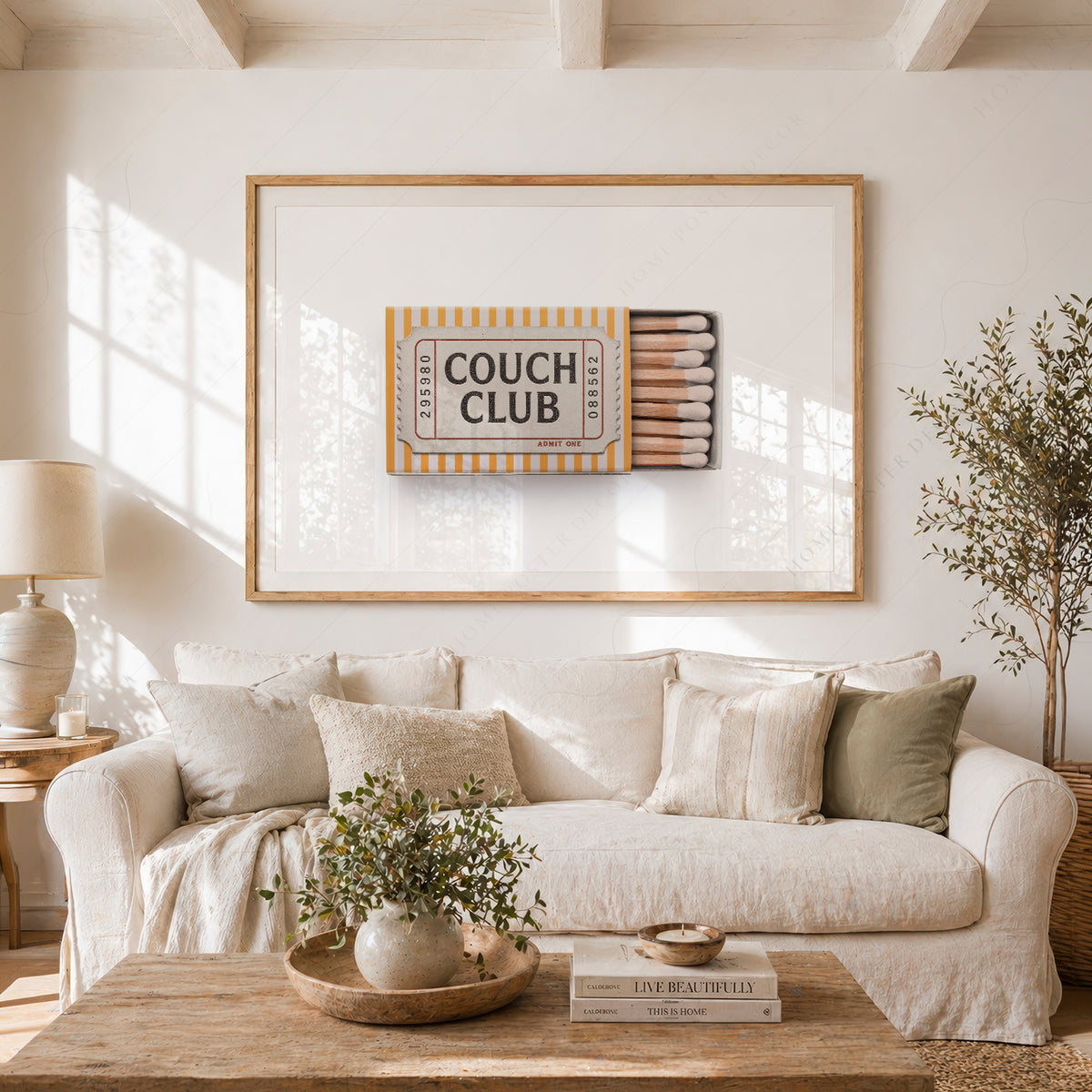 Couch Club Matchbox Art Print — artwork preview 23