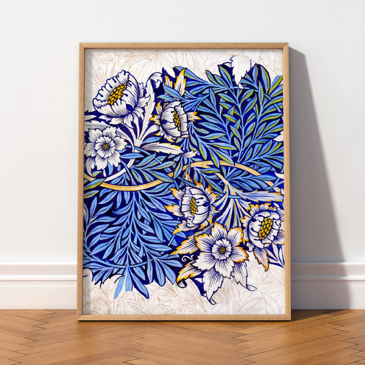 William Morris Tulip and Willow Art Print – Arts & Crafts Wall Decor — artwork preview 2