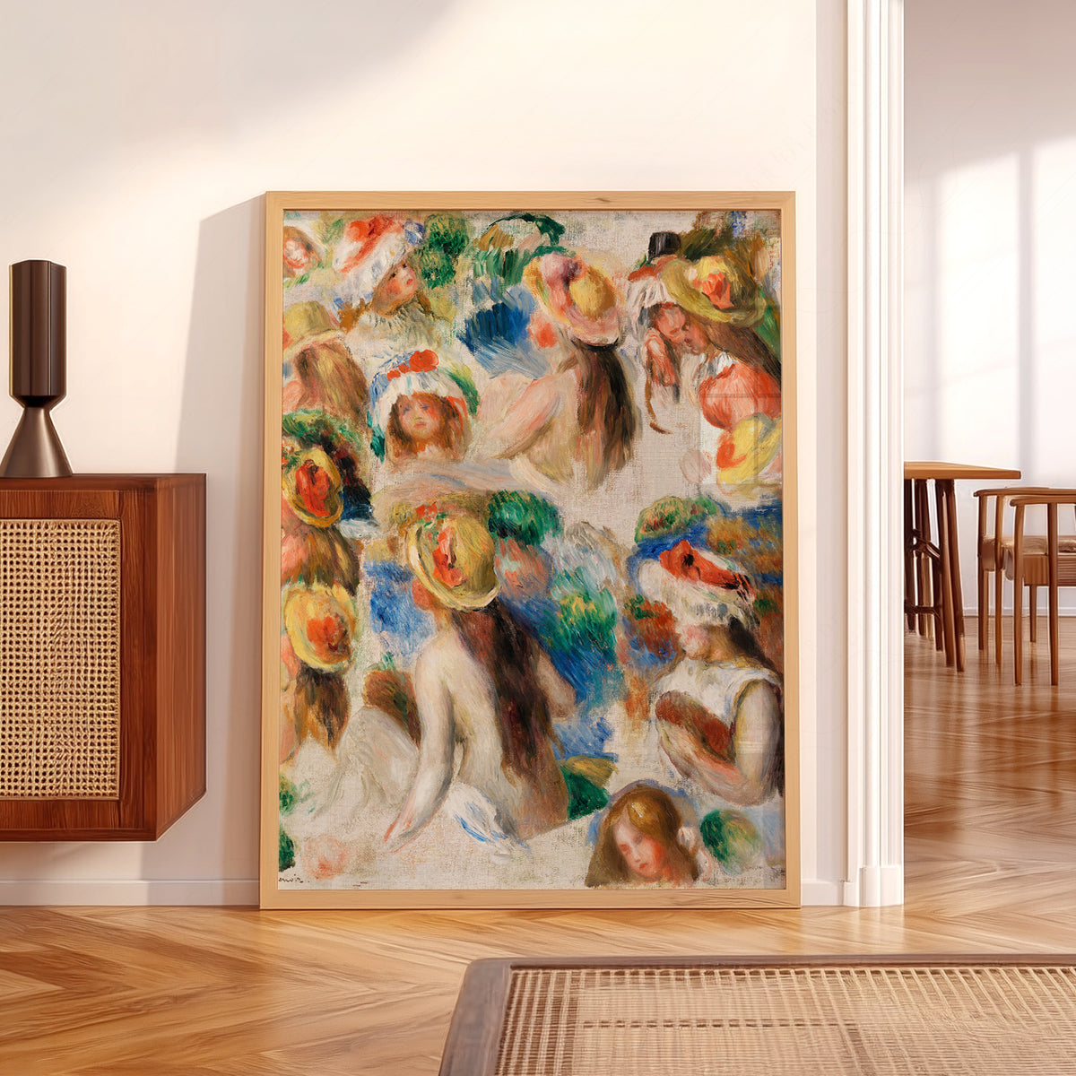 Pierre-Auguste Renoir Study of Heads Art Print — artwork preview 5