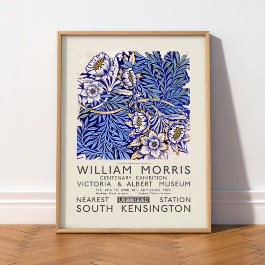William Morris Tulip and Willow Exhibition Poster – Arts & Crafts Wall Art — artwork preview 2