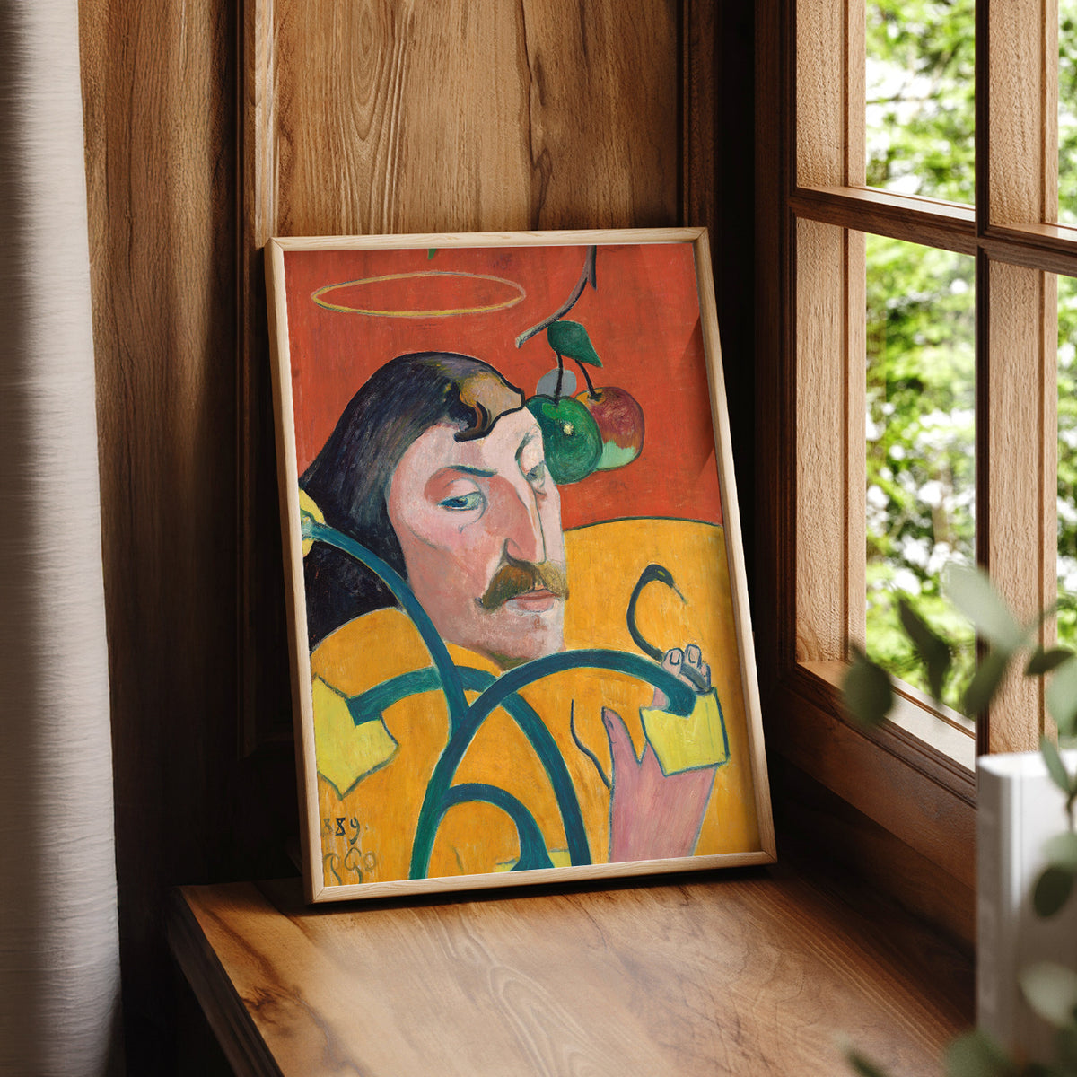 Paul Gauguin Self-Portrait with Halo Art Print — artwork preview 7