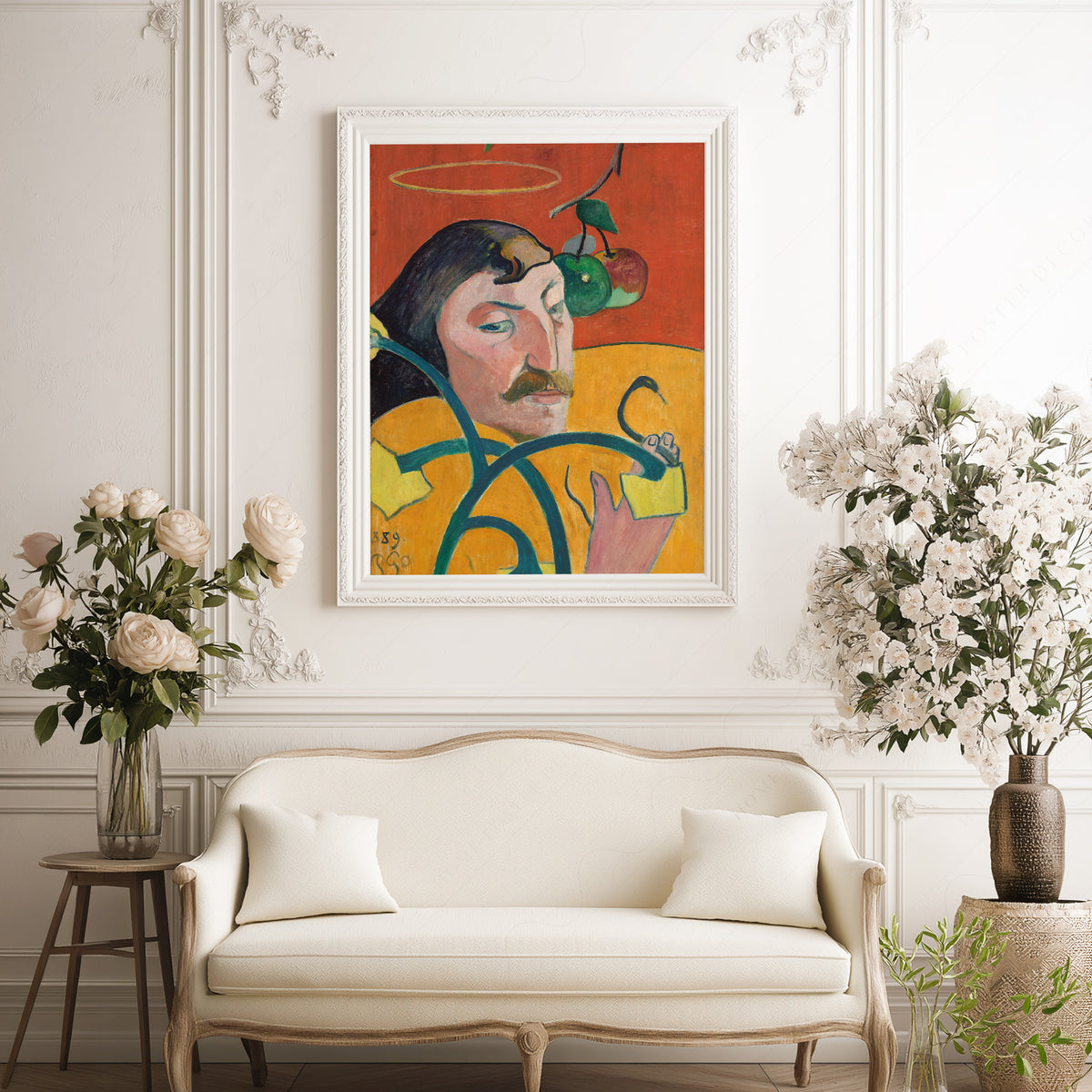 Paul Gauguin Self-Portrait with Halo Art Print — artwork preview 17